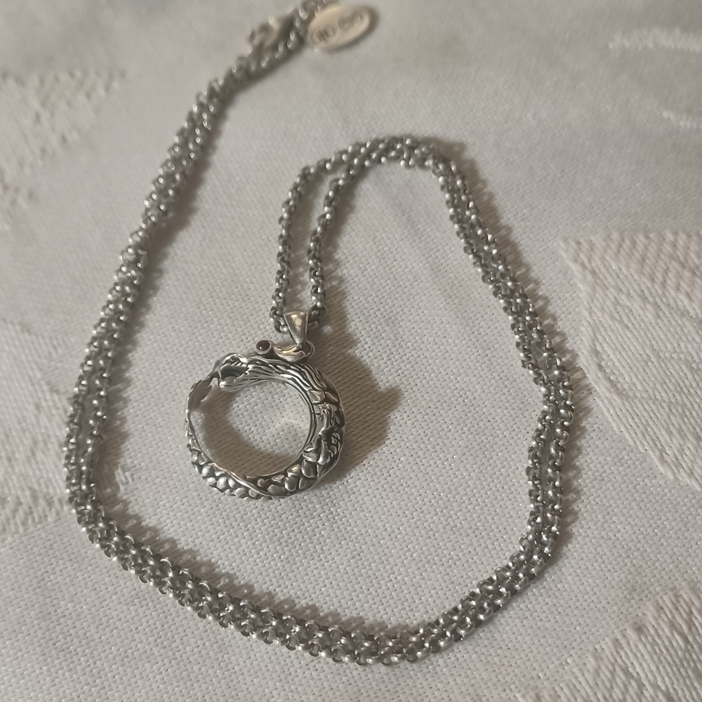 John Hardy Legends Naga Dragon Necklace, SS - Picture 2 of 10